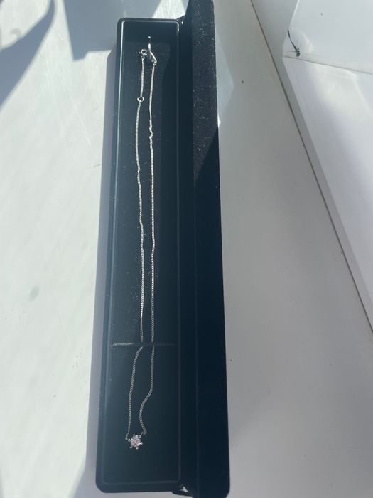 Lanț din platina cu diamant natural