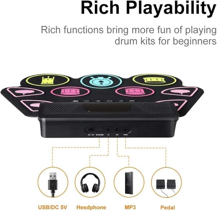 Детска музикален барабанен пад, заболявания за деца и възрастни