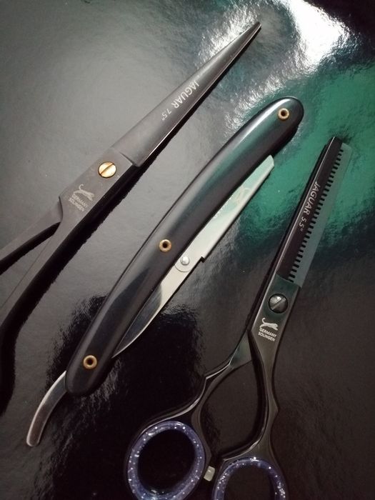 set foarfeci profesionale jaguar tuns filat brici 7.5