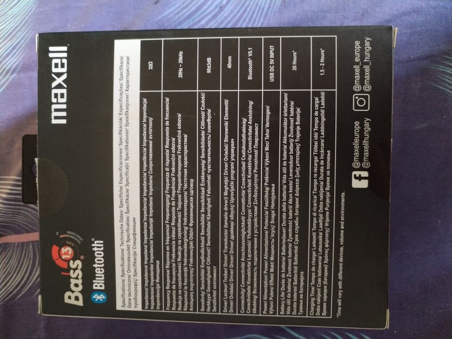 Maxell Over Ear Bass Boost