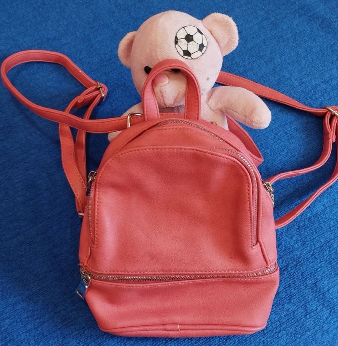 Детска кожена раница