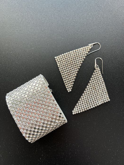 Набор Swarovski браслет, серьги