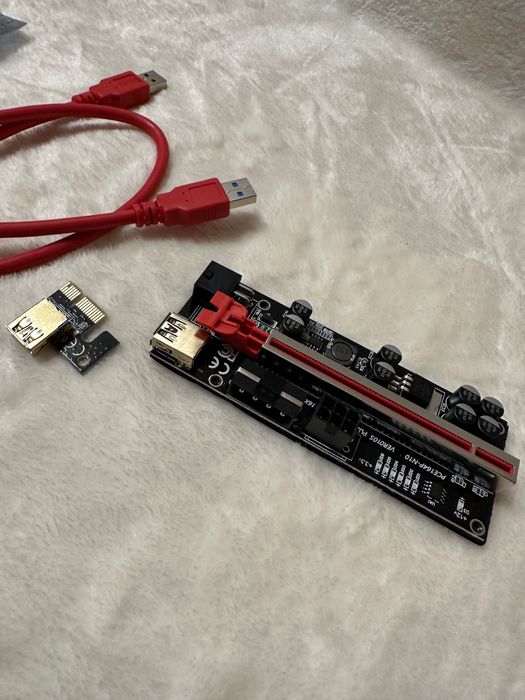 PCI-E 1x to 16x Powered USB 3.0 GPU Riser Adapter Card Rigs Mining