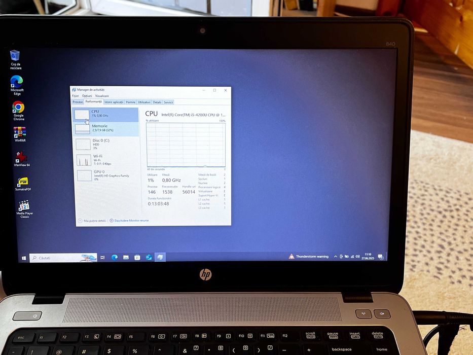 Laptop HP EliteBook 840 G1 – i5 / 8GB RAM / 500GB HDD