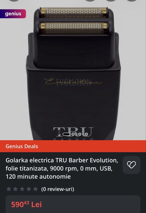 Shaver TRU barber 9000 nou sigilat