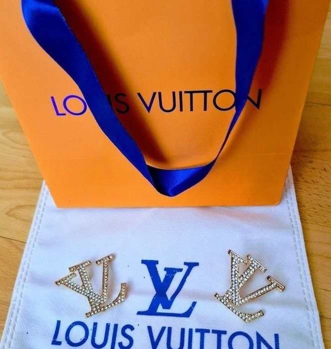 Broșe otel inoxidabil LV,insertii strass, super model