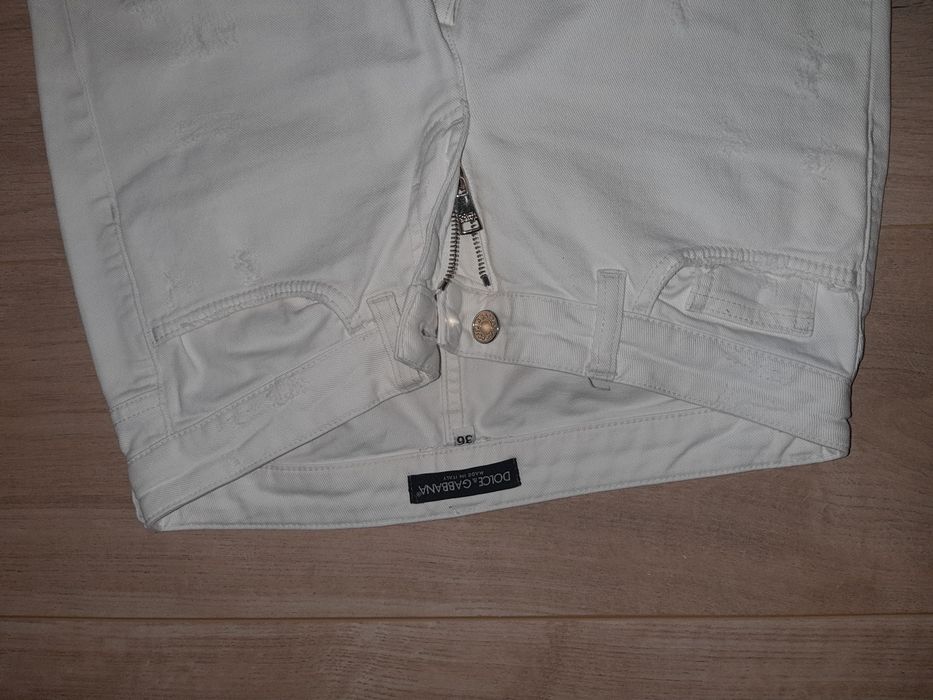 Blugi albi Dolce Gabbana