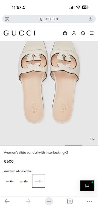 Gucci slide sandal interlocking G