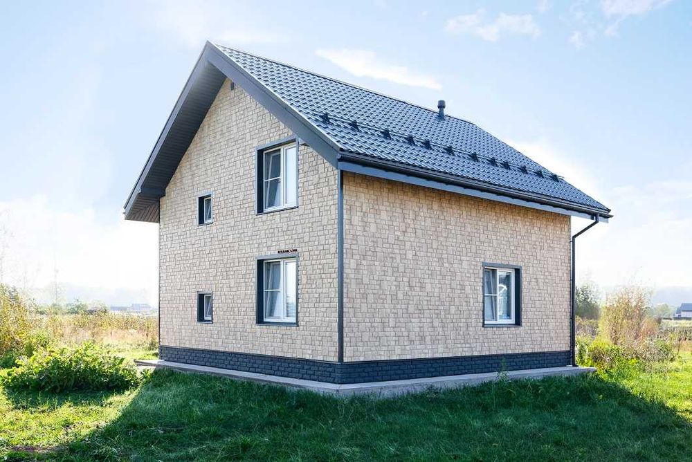Фасадная панель Екатерининский камень янтарь