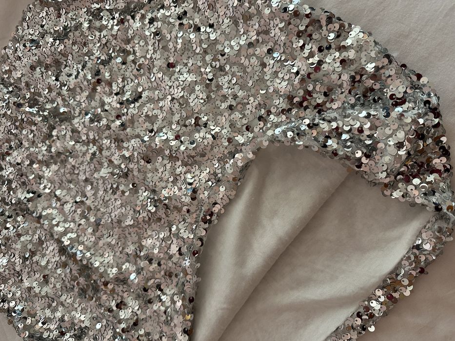 Мини пола с пайети