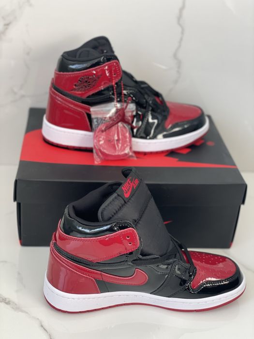 Air Jordan 1 Retro High Patent Bred Full Box Verificare Colet Marimi 35,5-45