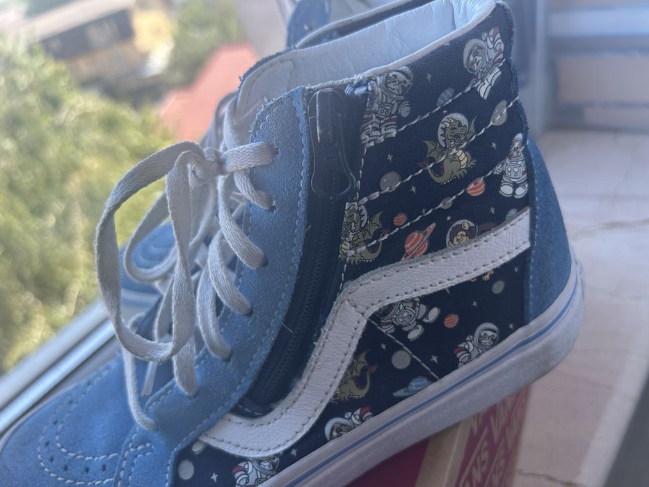 Tenisi VANS piele bleu
