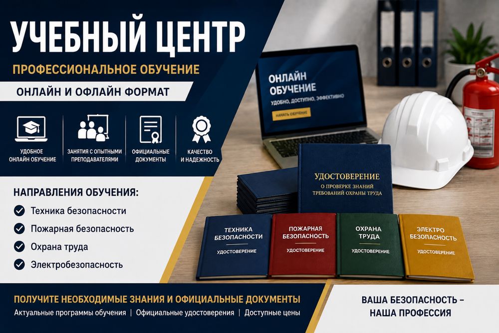 Обучение по ПТМ, промышленная безопасность, биот, электробезопасность