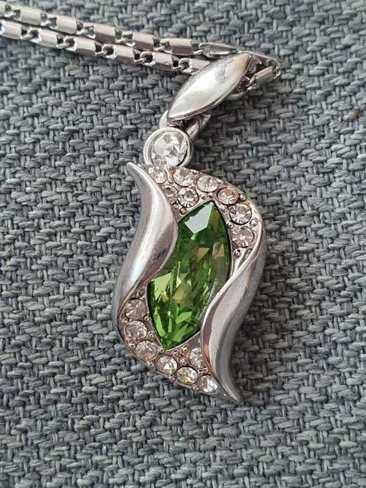 Set argint lant pandantiv cercei si bratara cu Elemente Swarovski