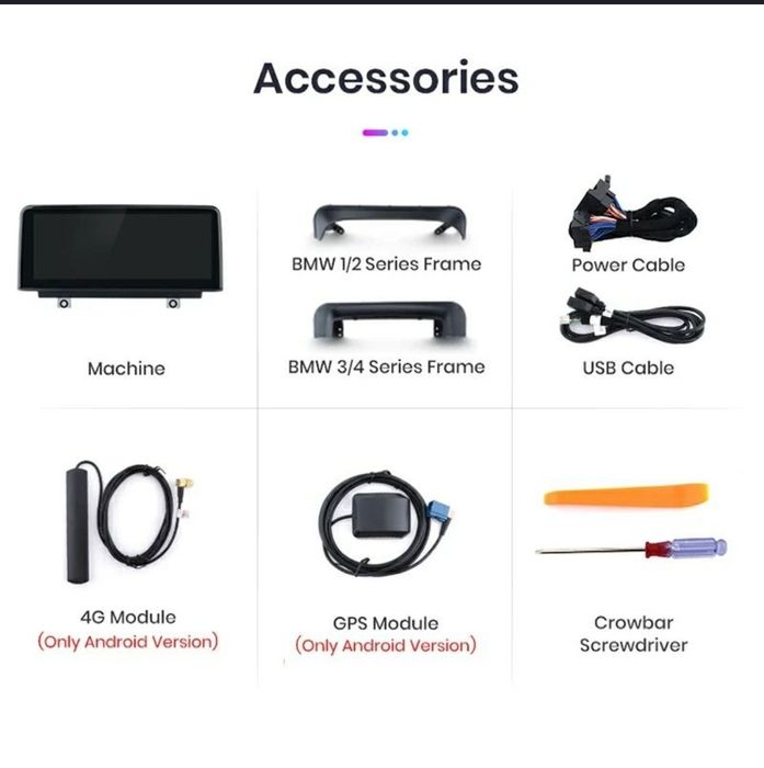 Navigatie Android dedicata BMW Serie 1,2,3,4 F20,F21, F30,F31, F32,F33