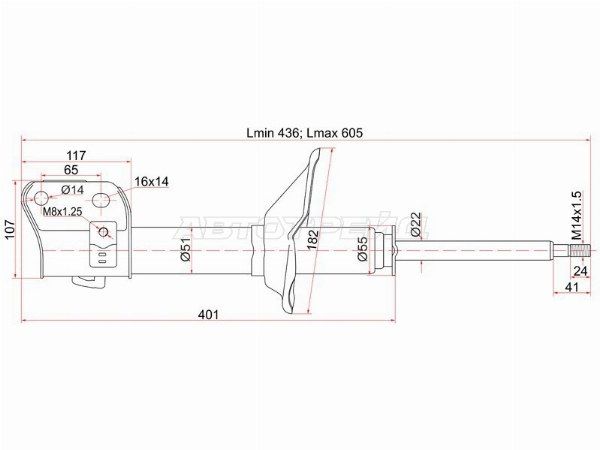 Стойка передняя Subaru Forester