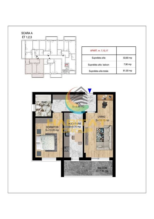 Apartament 2 camere - geam la baie - metrou N.Teclu - View 5