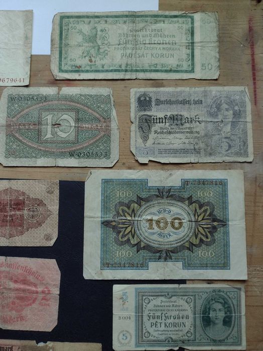 Bancnote vechi diferite tari