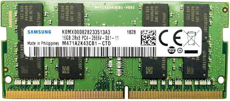 Memorie Laptop Samsung 16Gb DDR4 2666Mhz M471A2K43CB1, NOUA