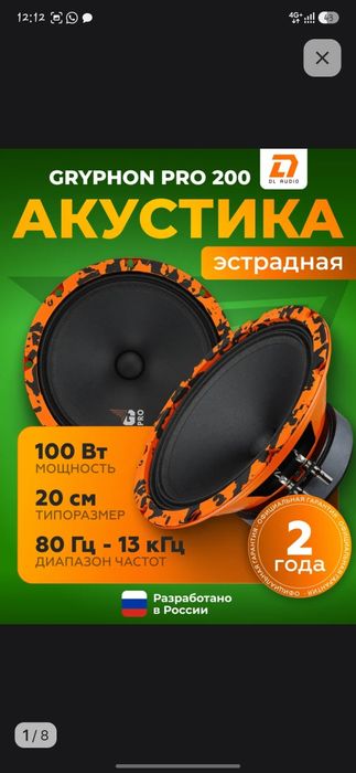 DL Audio gryphon pro 200