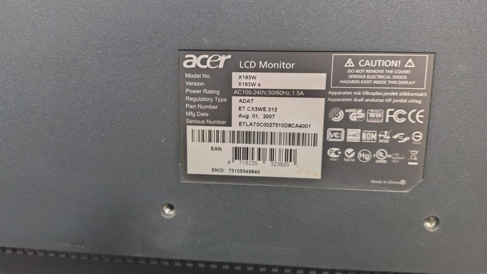 Монитор Acer LCD