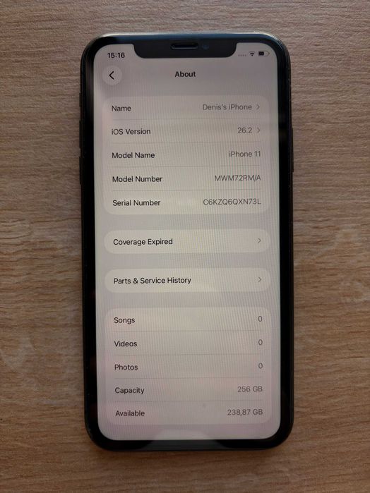 iPhone 11, 256GB, baterie schimbata