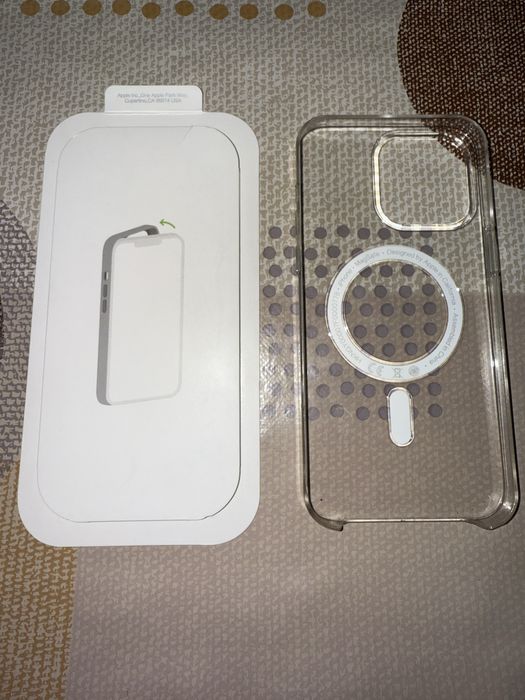 Чисто нов!Оригинален калъф Apple iPhone 15 Pro max Clear case magsafe