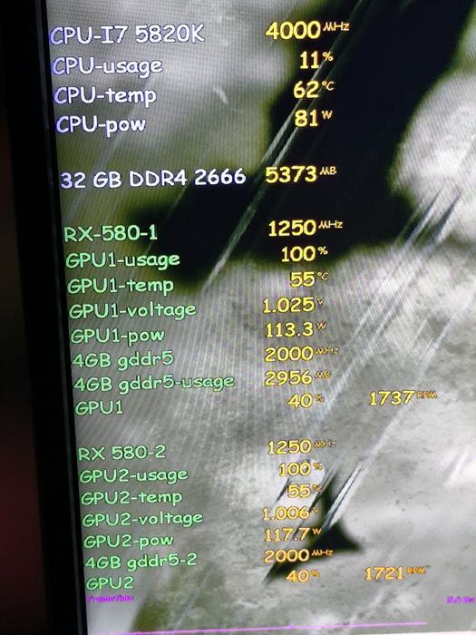 Kit gaming , i7 5820k , 32 gb ram , 2 buc rx 580