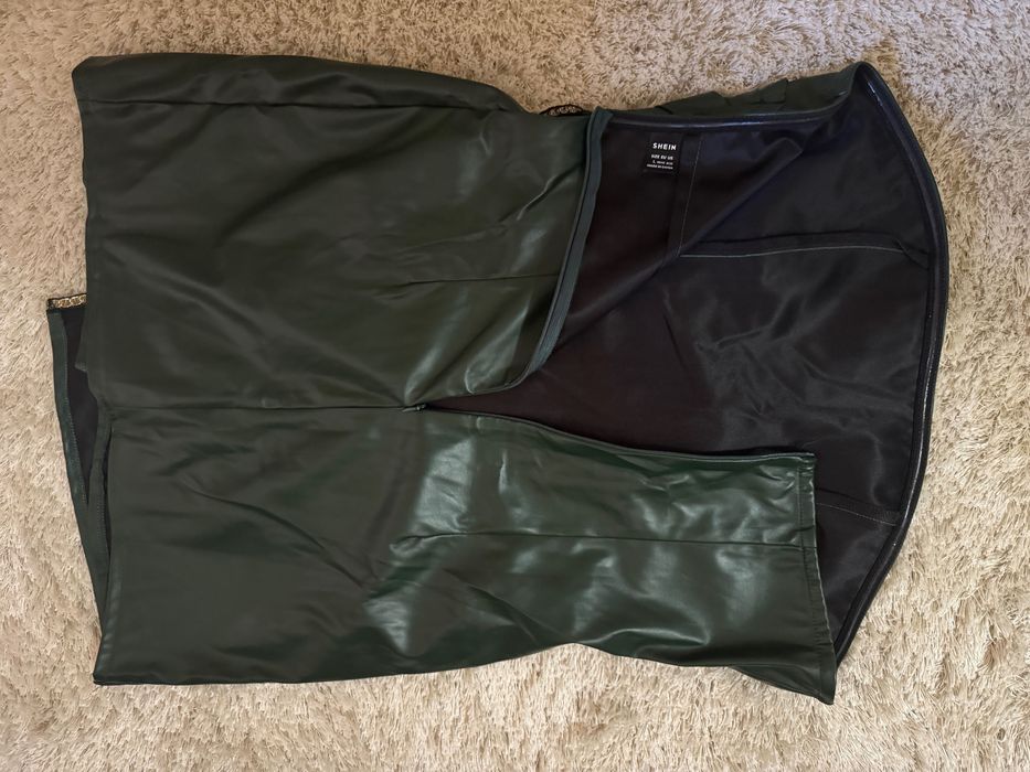 Кожена рокля Shein