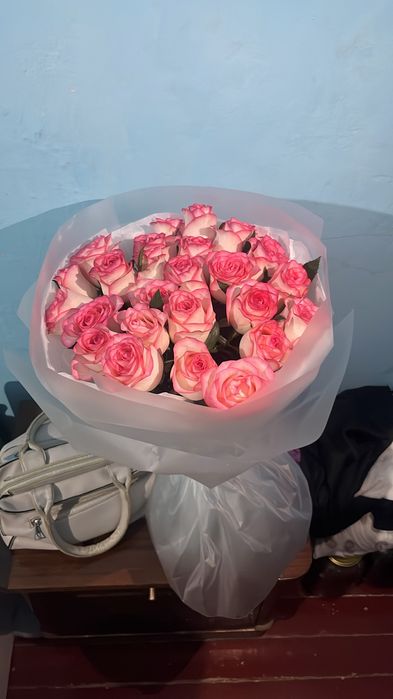 Роза 25 чтук 10к