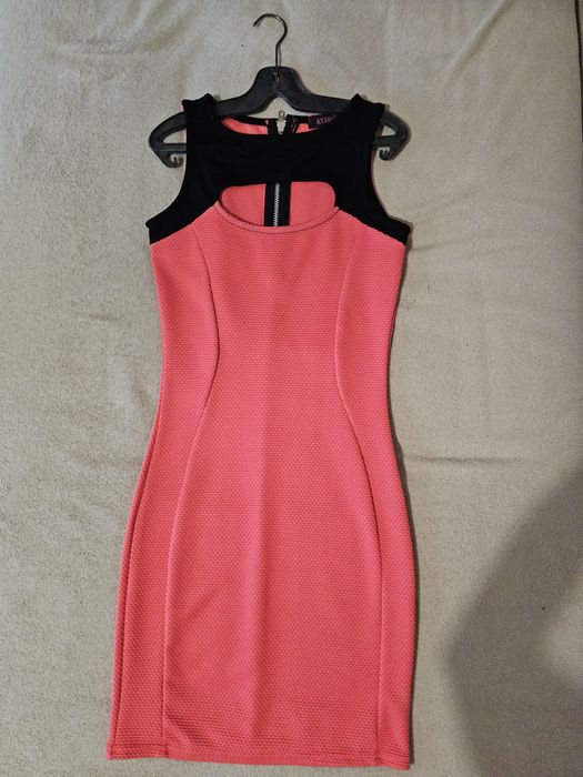 Рокля, мини, цвят розова