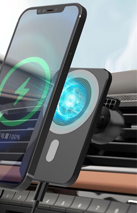 Incarcator auto wireless magnetic, 15W