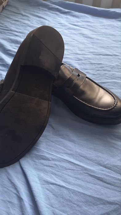 Zara лоферы черные