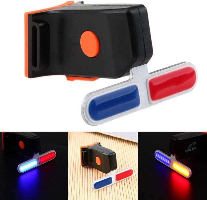 LED TAIL LIGHT стоп светлина за велосипед с висока яркост, Полицейска