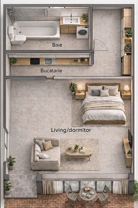 Garsoniera/Spatiu comercial/Cabinet/Salon/Birou Drumul Taberei cu intrare proprie