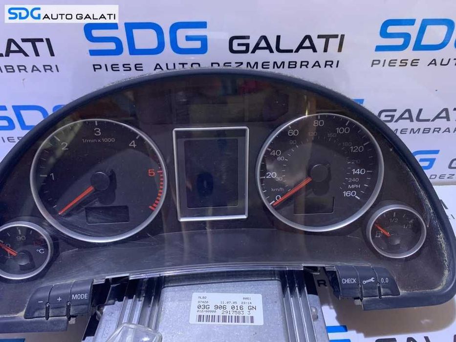 Kit Pornire ECU Calculator Motor Cip Cheie si Imobilizator Audi A4 B7 2.0 TDI BLB 103 KW 140 CP 2005 - 2008 Cod 03G906016GN 0281012113 0263626065 [M8608]