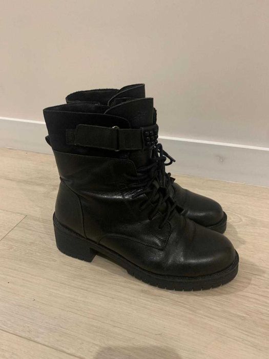 Зимние, кожаные ботинки 37 размера