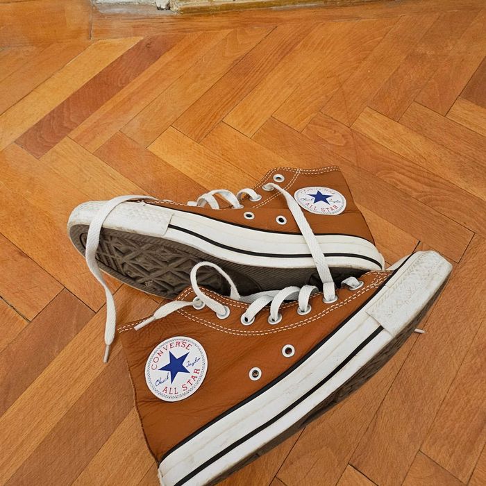 Tenisi Converse All Star piele naturala
