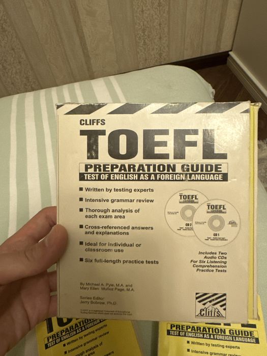 Cliffs TOEFL Preparation guide диски с книжками