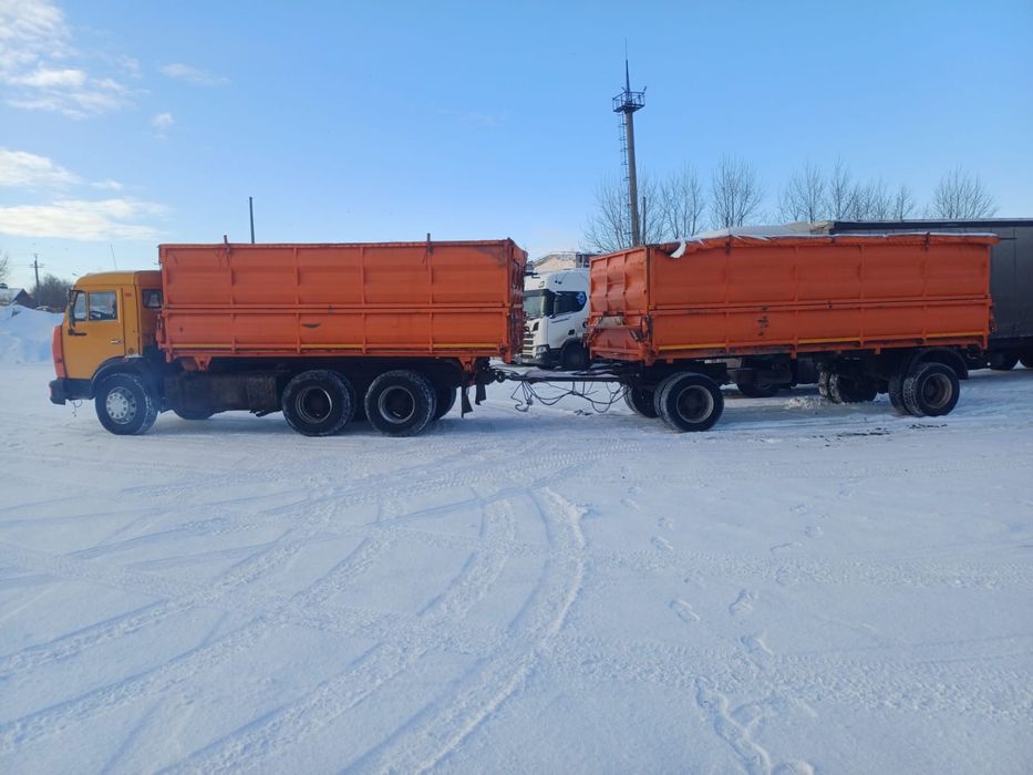 Камаз евро с прицепом