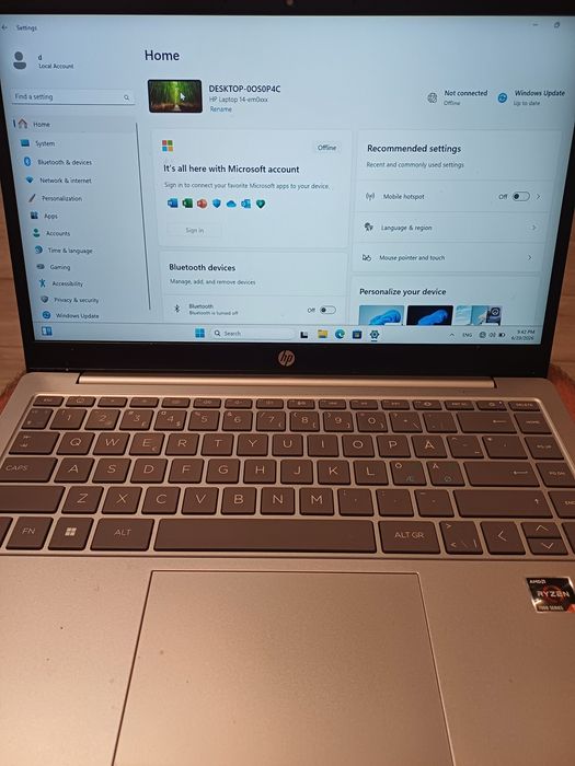 Hp 14-0os0p4c 8GB RAM/512 GB