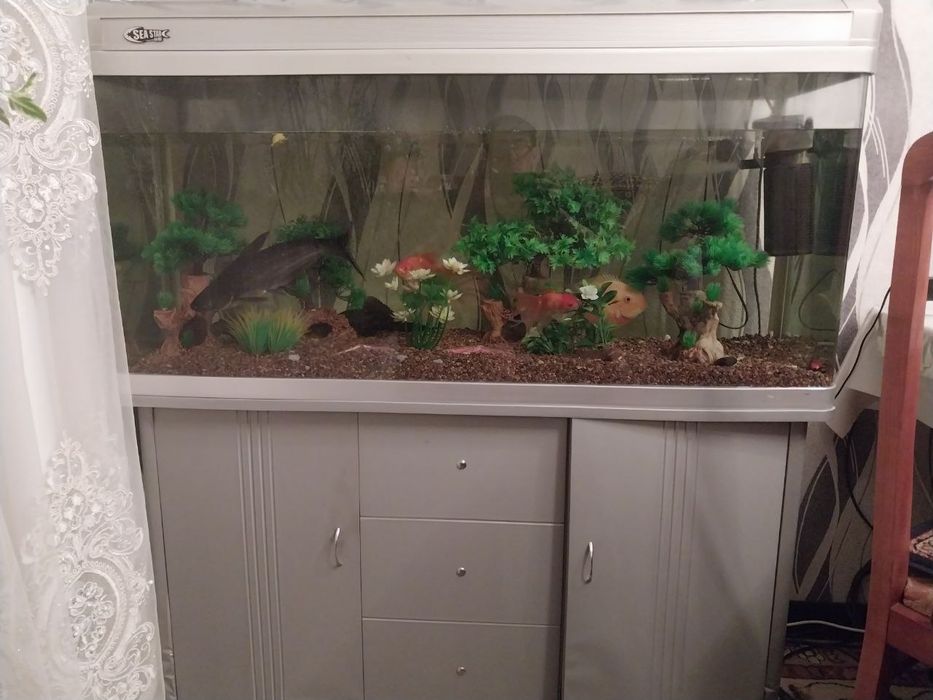 Продаю Аквариум SAE STAR с тумбой, 250 литроов, Китай.