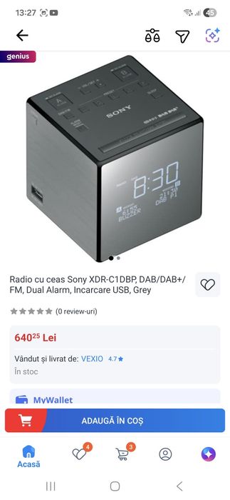 Vamd radio ceas sony