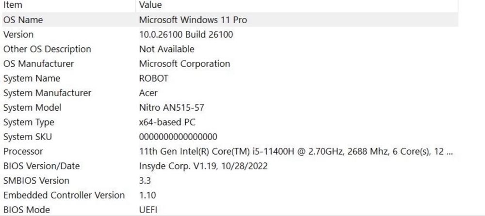 Игровой Ноутбук Acer Nitro 5