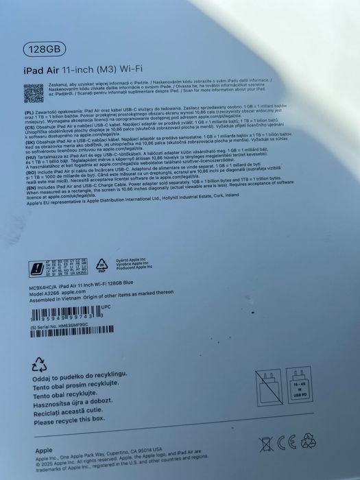 Tableta Ipad 11 (M3) WI FI 128GB
