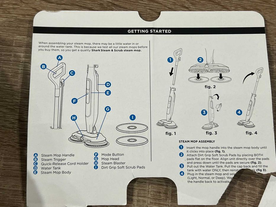 ПАРОЧИСТАЧКА Shark Steam Blaster MOP