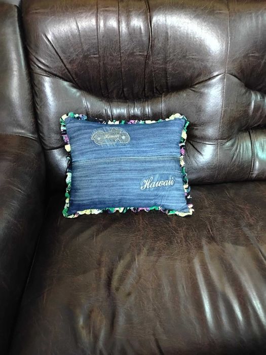 Нови!Дънкови декоративни възглавнички с цип за вашия диван