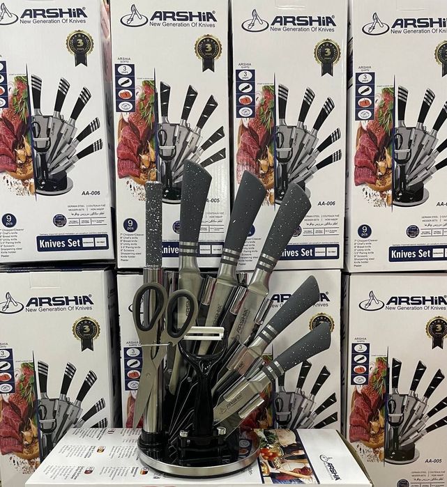 Профессиональный набор кухонных ножей 9в1