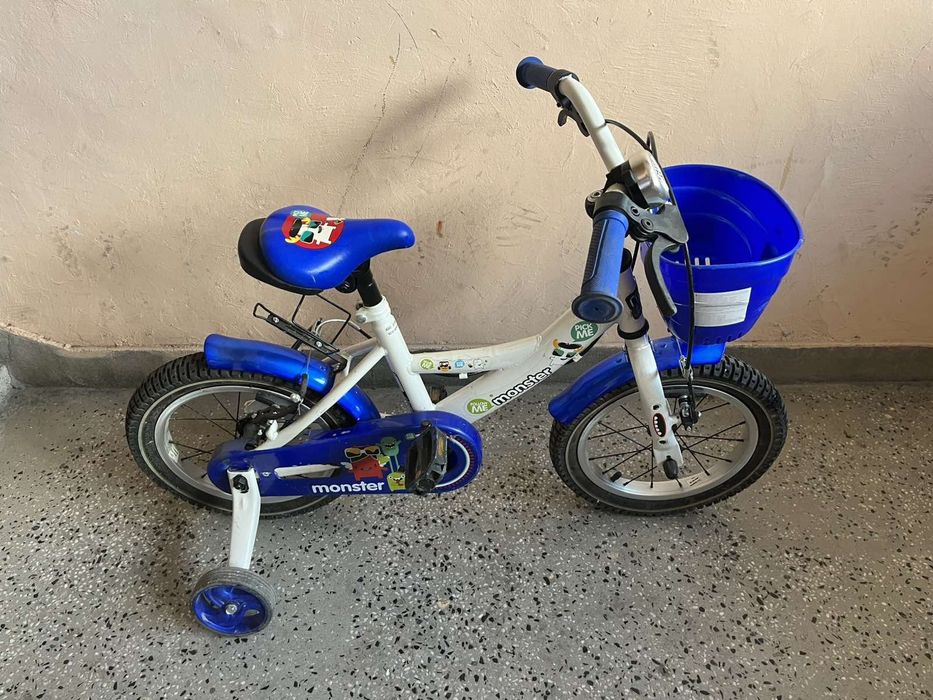 МОНИ Велосипед MONSTER СИН 14''