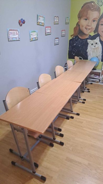 Mobilier afterschool / centru educațional – mese, scaune, pătuțuri copii